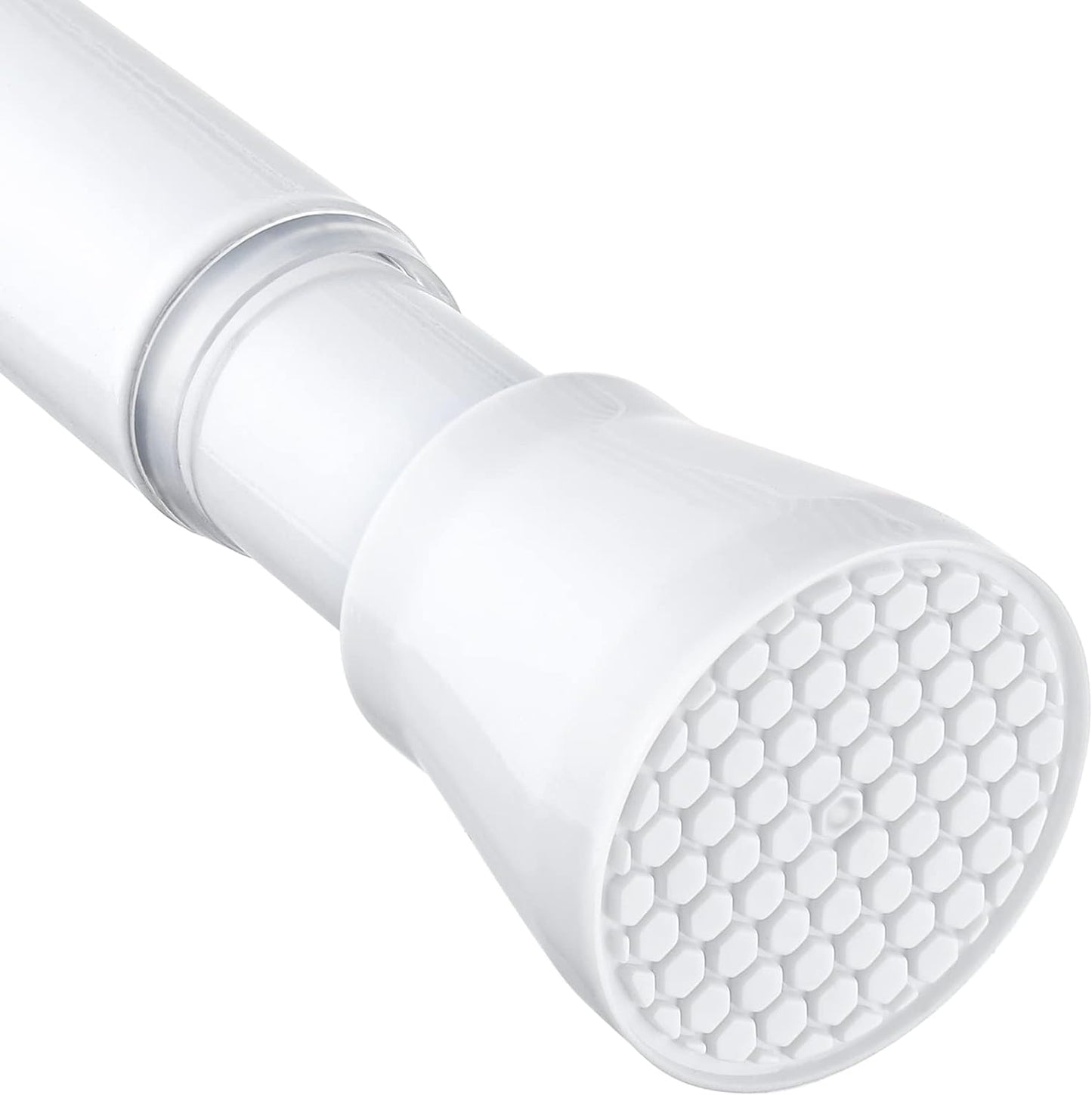 Adjustable White Tension Rod - No Drill Solution for Windows & Doors by MEXAU