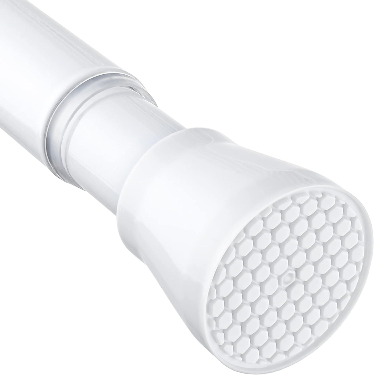 Adjustable White Tension Rod - No Drill Solution for Windows & Doors by MEXAU