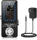 LEKATO Guitar Looper Pedal with Tuner - 9 Loops, 40 Min Record