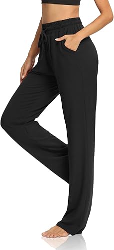 DIBAOLONG Womens Yoga Pants Wide Leg Comfy Drawstring Lounge