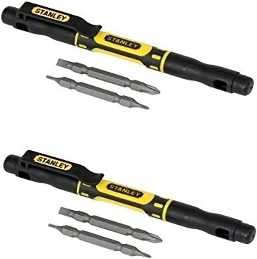 STANLEY 4-In-1 Pocket Screwdriver x2: Convenient Combo!