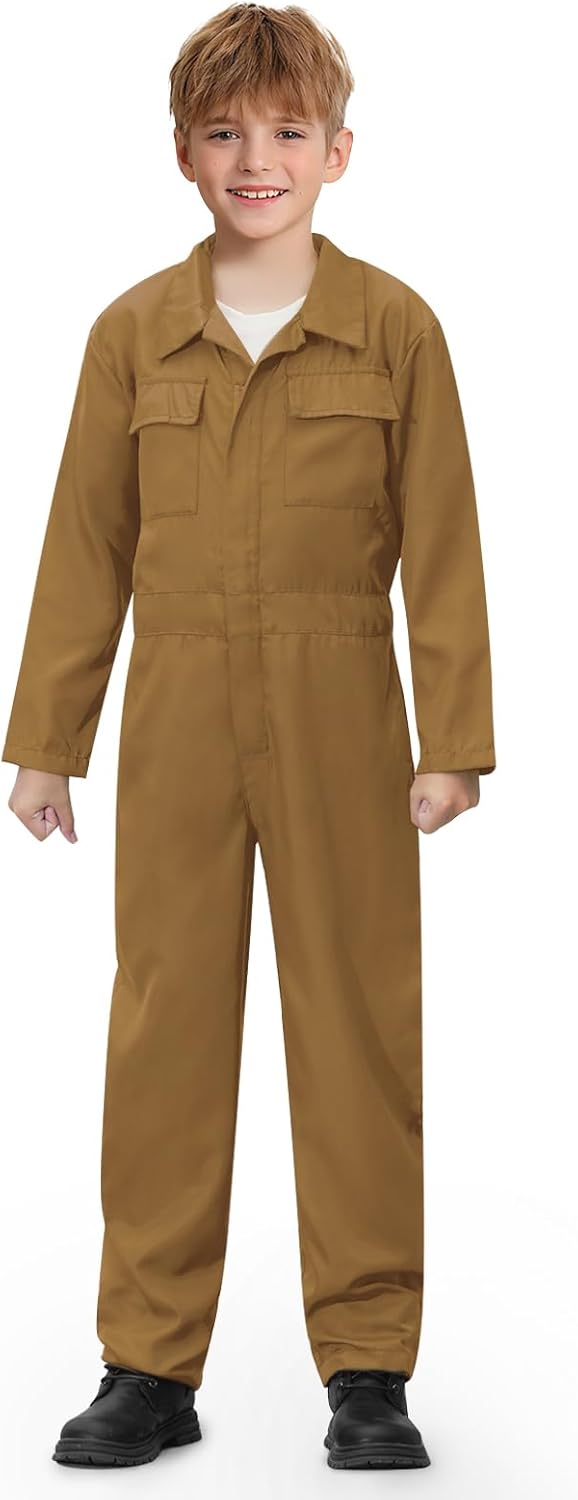 BesserBay Halloween Kids Long Sleeve Coveralls for Spooky Fun