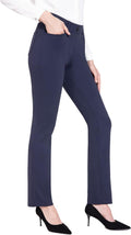 baleaf Womens Dress Pants 29ft 31ft - Stretchy Pull On Work Slacks