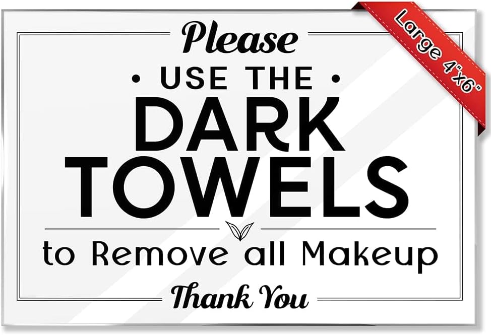 Essential Bathroom Signs for Hosts - 5-Pack Acrylic Signs