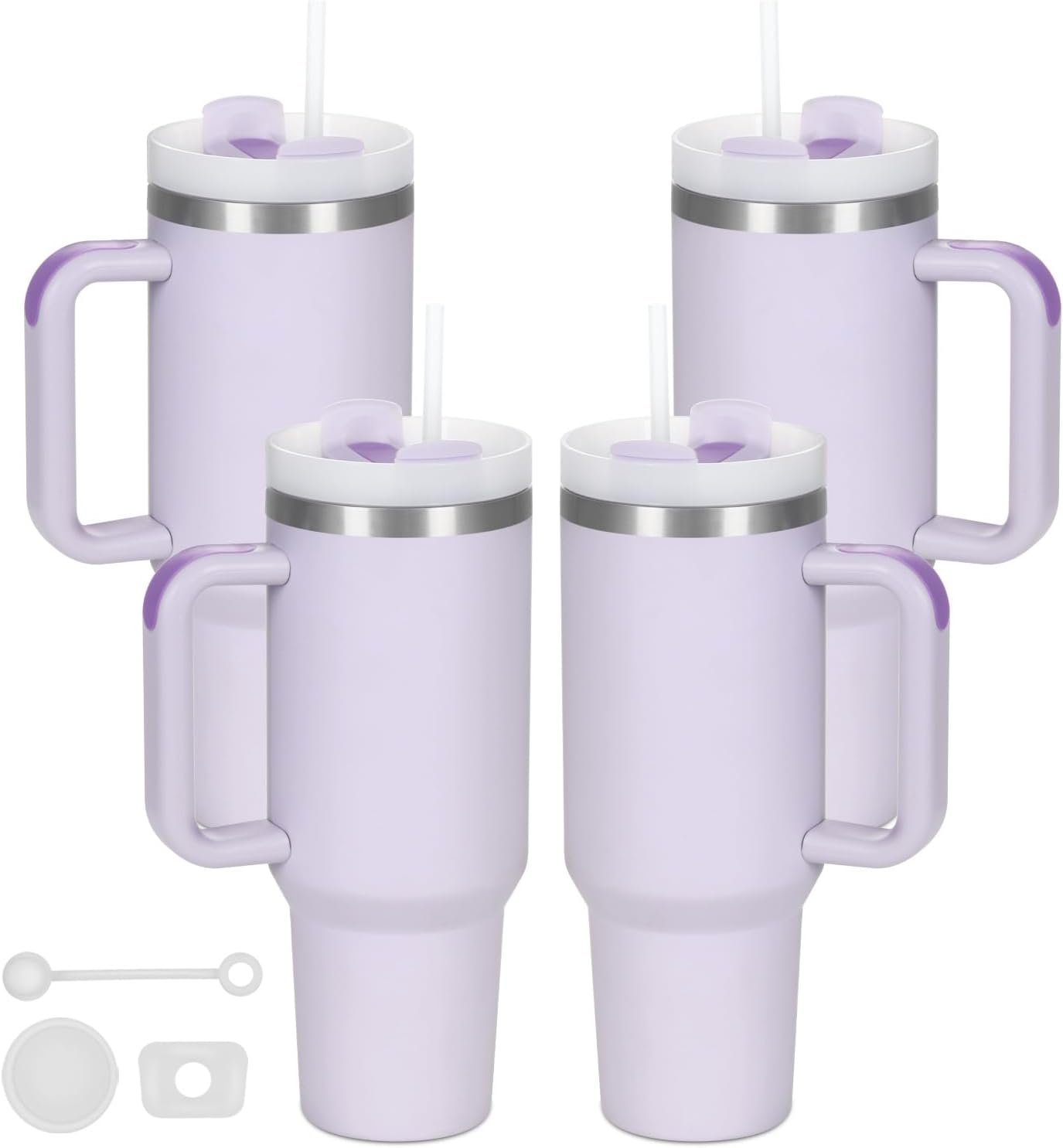 40 Oz Tumbler with Handle Bulk - Insulated Stainless Steel Set
