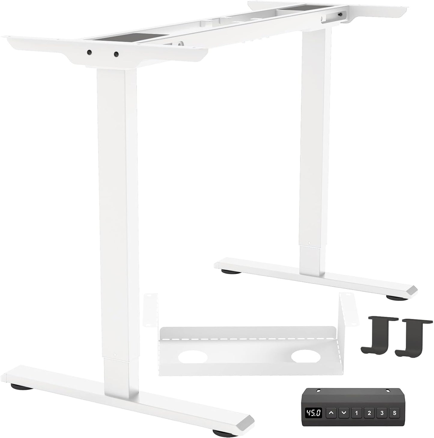 Dual Motor Standing Desk Frame for Adjustable Workstation Use