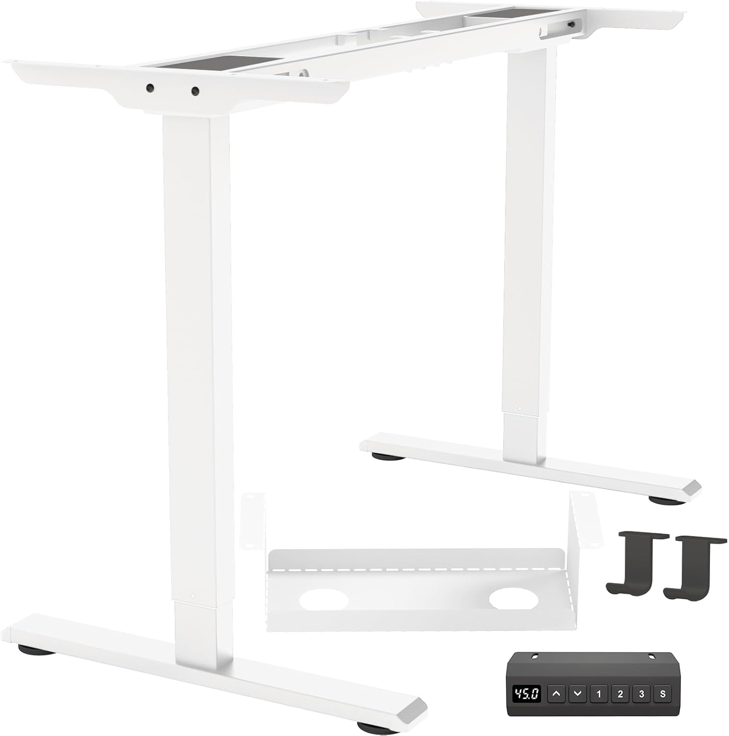 Dual Motor Standing Desk Frame for Adjustable Workstation Use