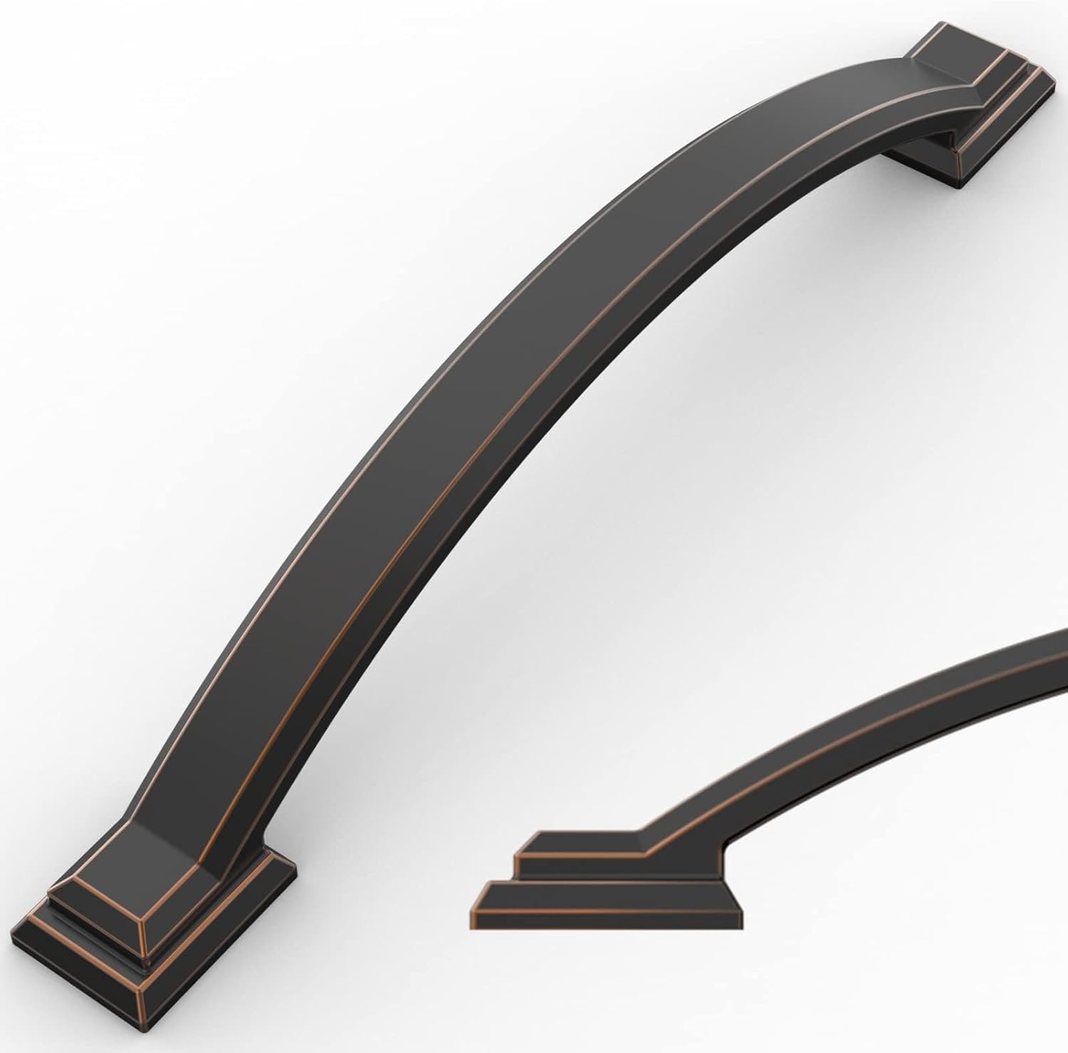 Amerdeco 10 Pack Oil Rubbed Bronze Cabinet Pulls for Kitchen