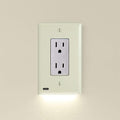 SnapPower GuideLight Decor Wall Plate 4 Pack - Built-in LED Night