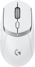 Logitech G309 Lightspeed Mouse: LIGHTFORCE Switches, Hero 25K, 86g, 300+ Hrs AA, 6 Btns - White