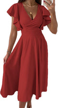Stylish Women's V Neck Dress by Dokotoo for Formal Gatherings