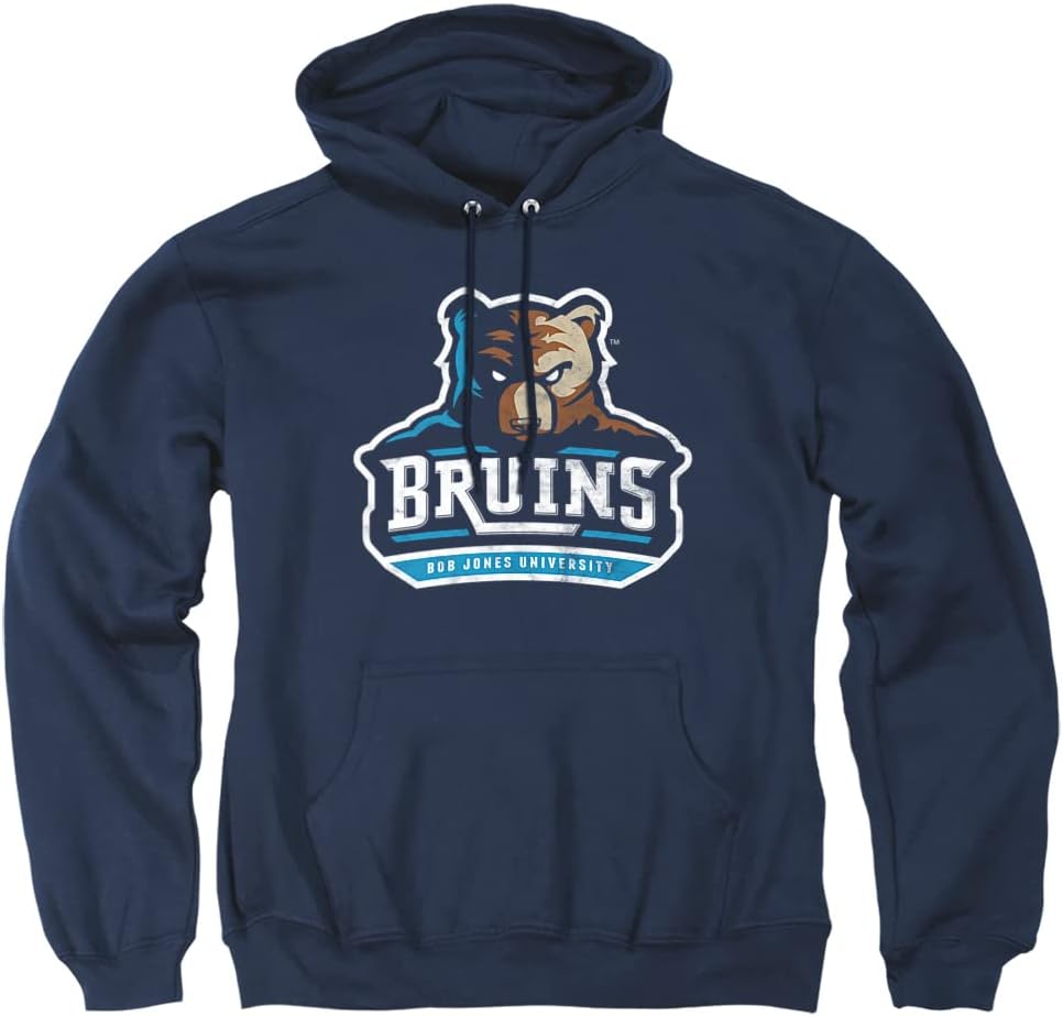 Official Collegiate Distressed Logo Adult Pullover Hoodie