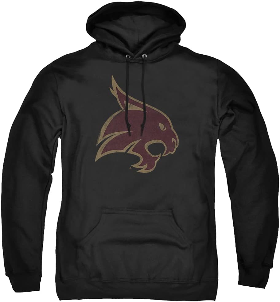 Official Collegiate Distressed Logo Adult Pullover Hoodie