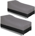 Chaise Lounge Cover 2-Pack 78in x 35.5in x 33in - Heavy Duty Windproof