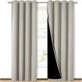 NICETOWN 100% Blackout Window 84in Curtain Panels - Real Light