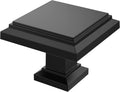 Alzassbg 15 Pack Matt Black Cabinet Knobs 1.3 in - Clean Modern Look