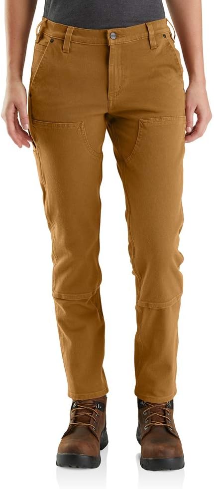 Carhartt Women's Relaxed Fit Stretch Twill Pant for Comfort