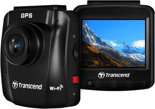 Transcend Dash Cam Front 2K QHD 1440P with Night Vision & GPS