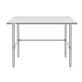 Hally Open Base Stainless Steel Table 30 x 48 in - Heavy Duty Prep