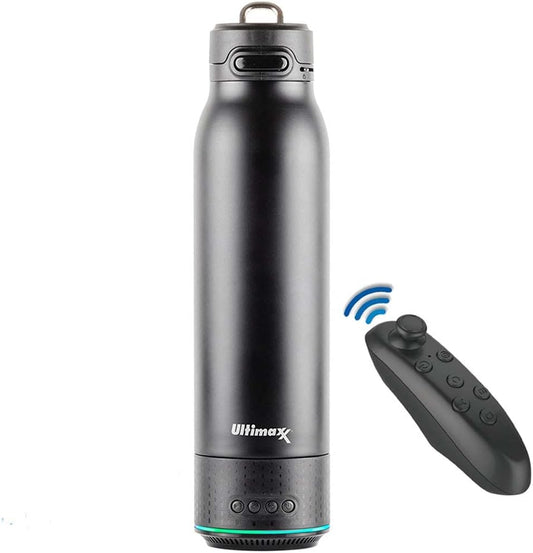 Ultimaxx Vacuum Bottle with Bluetooth Speaker & Gaming Remote