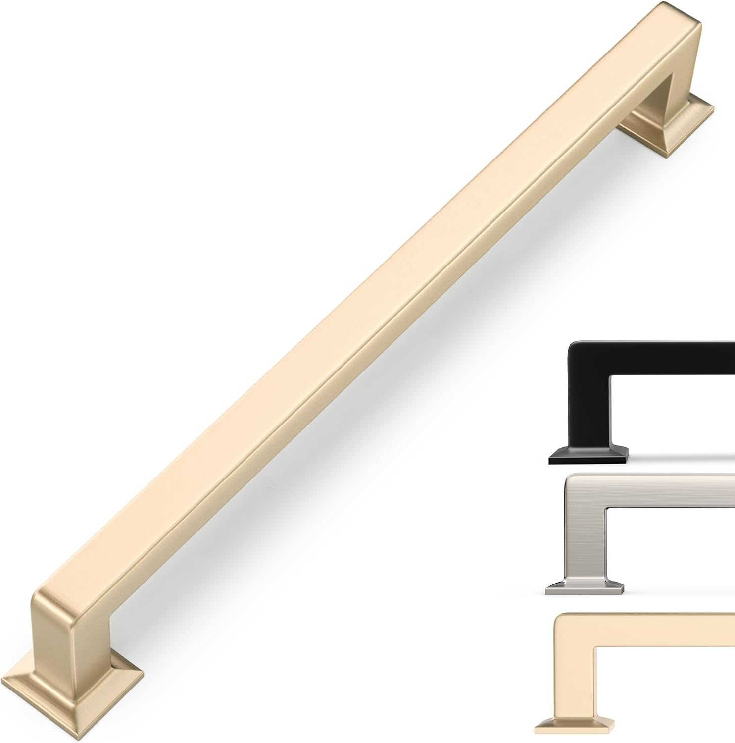 10 Inch Cabinet Pulls Brushed Brass Handles for Kitchen Use