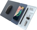 POUT H3 SplitMax 3-in-1 Wireless Charging Mouse Pad - Fast Qi Charger