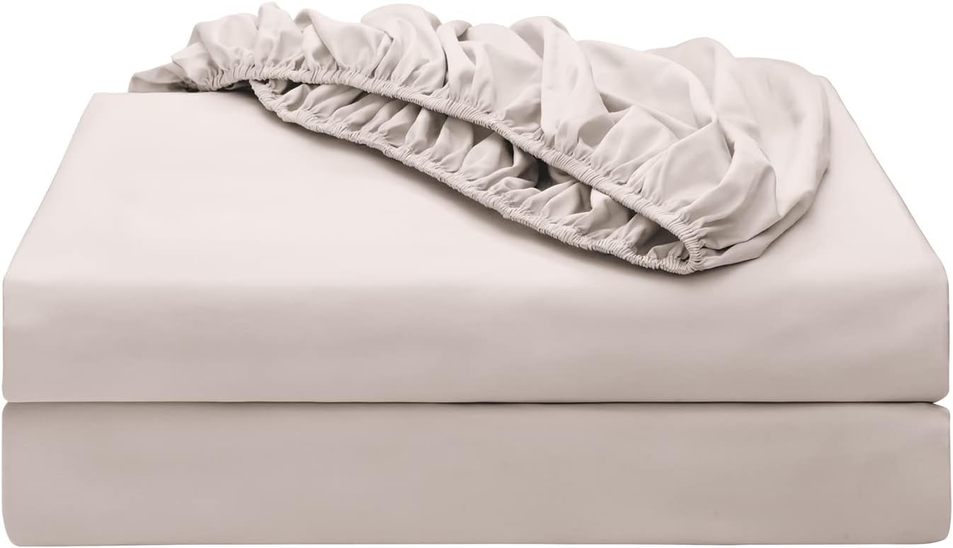 2-Pack Pure Cotton Twin XL Fitted Sheet for Adjustable Bed
