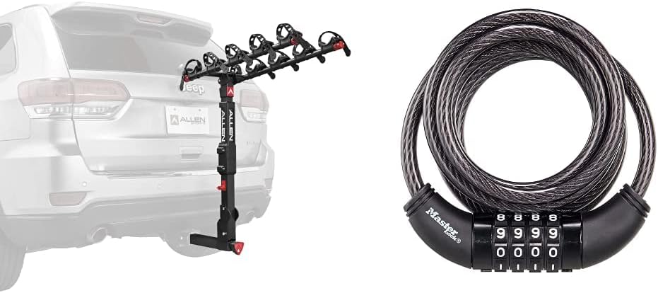 Allen Sports Premier 5-Bike Carrier with Locking Cable for Security