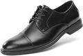 Mens Classic Oxford Dress Shoes - Wingtip Prince Style, Round Toe