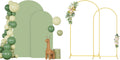 Sage Green Spandex Wedding Arch Stand Cover Set for Events