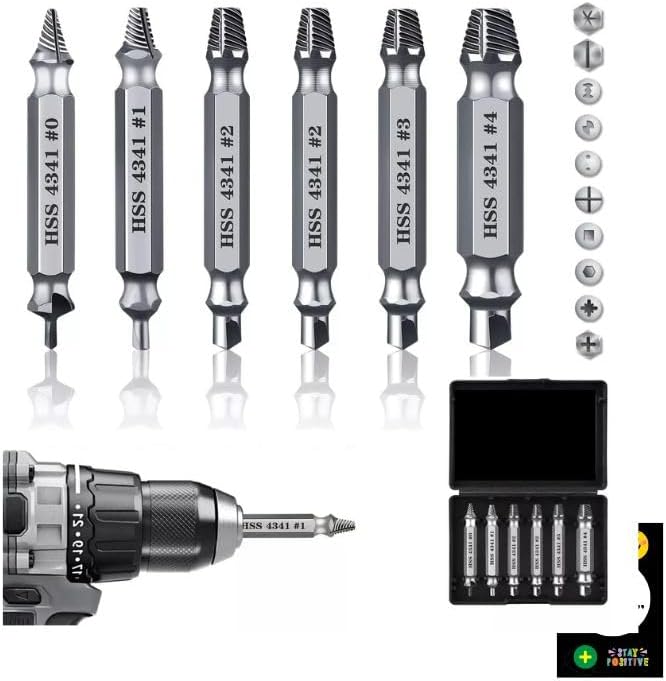 Hassle-Free Titanium Screw Extractor Set