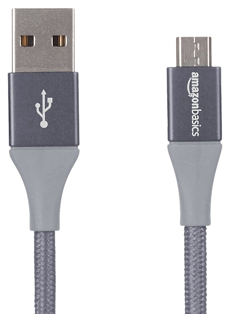 Fast Charge with  Basics 6ft Nylon Micro USB Cable