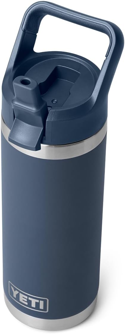 YETI Rambler 18 oz Bottle - Insulated Stainless Steel Straw Cap