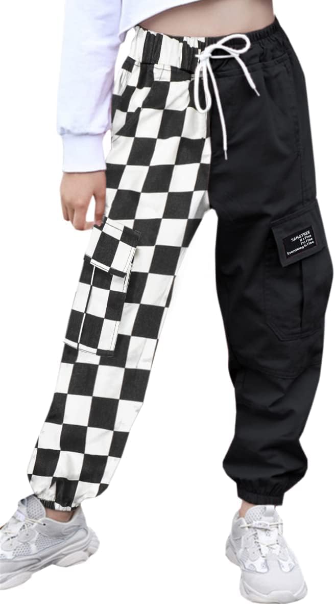 SANGTREE Girls & Womens Drawstring Cargo Jogger Pants Review
