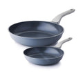 Nonstick Ceramic Frying Pan Skillet 8+10 in - Durable, Easy-Clean