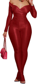 acelyn 2 Piece Off Shoulder Bodycon Flared Pant Set - Sexy Nightwear