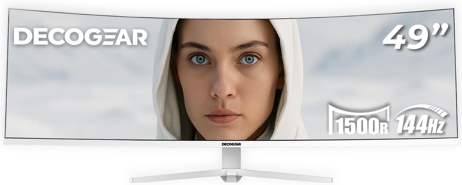 Deco Gear 49 Curved Ultrawide Gaming Monitor for Ultimate Gaming