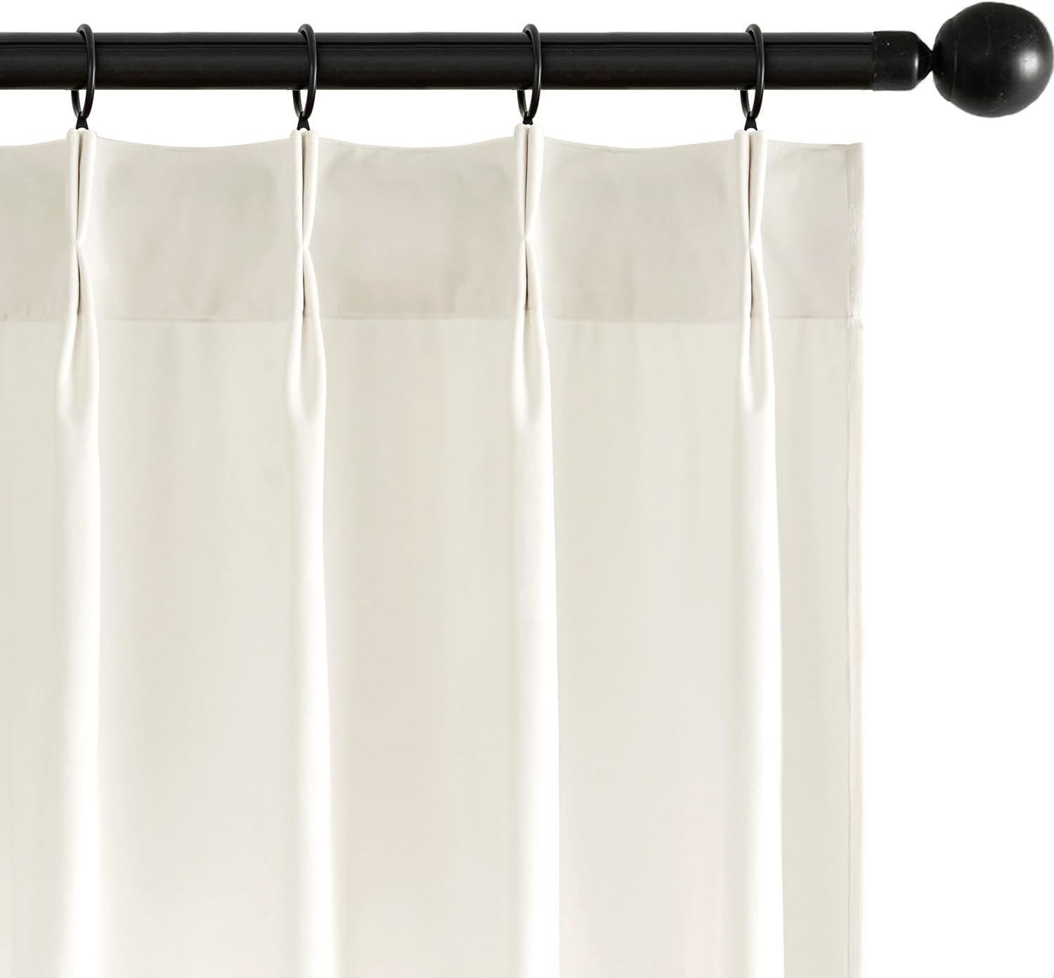 MIULEE Ivory Velvet Curtains for Luxurious Home Decor