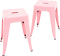 Brage Living 18 Inch Industrial Metal Stools Set of 2