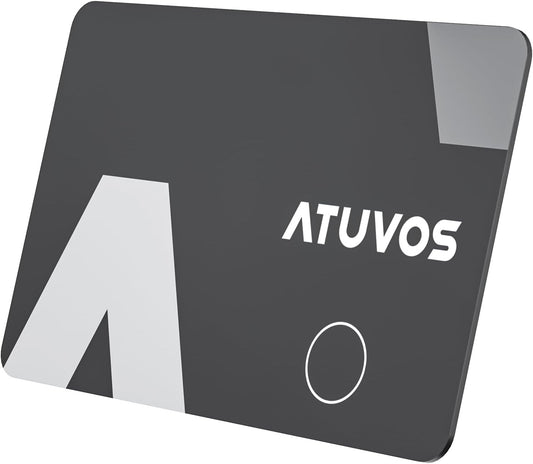 ATUVOS Ultra-Thin Wallet Tracker Card - Apple Find My Compatible