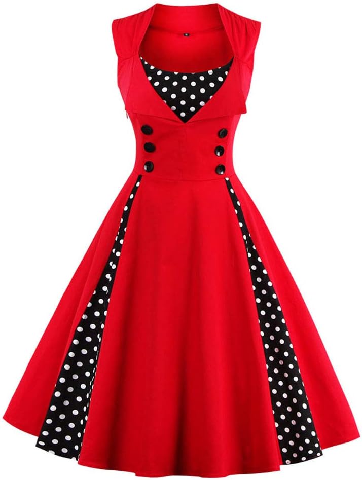 Nihsatin Vintage 1950s Retro Rockabilly Swing Dress Review