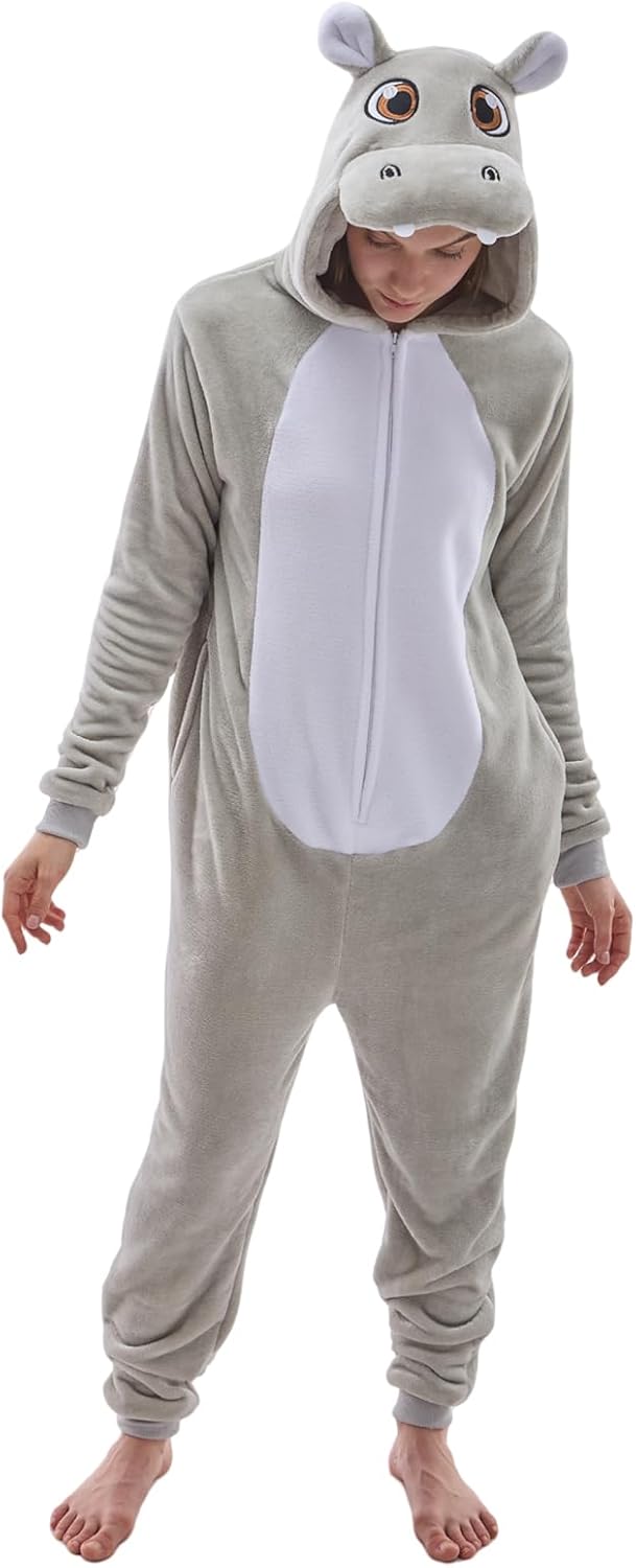 Unisex Adult Animal Onesie Pajamas for Cozy Halloween Fun