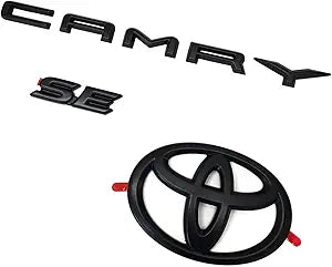 Genuine Toyota Camry SE Blackout Emblem Overlays for 2018