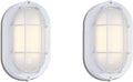 WISBEAM 2 Pack LED Bulkhead Light - Dimmable Outdoor Wall Fixture