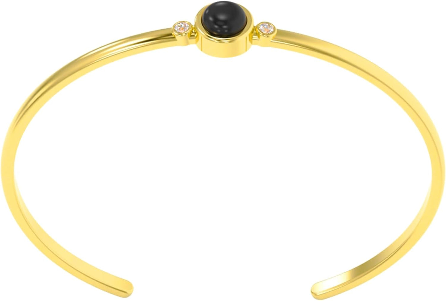 Elegant Adjustable Round Shape Gemstone Bracelet for Women