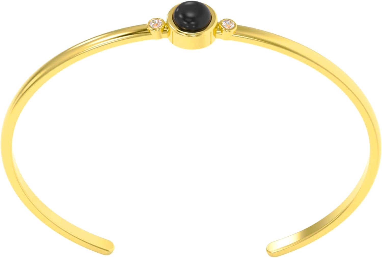 Elegant Adjustable Round Shape Gemstone Bracelet for Women