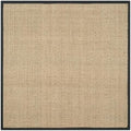 SAFAVIEH Area Rug 9 ft Square - Natural Seagrass Basketweave