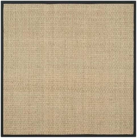 Natural Fiber Area Rug 9ft Square - Stylish Seagrass Design