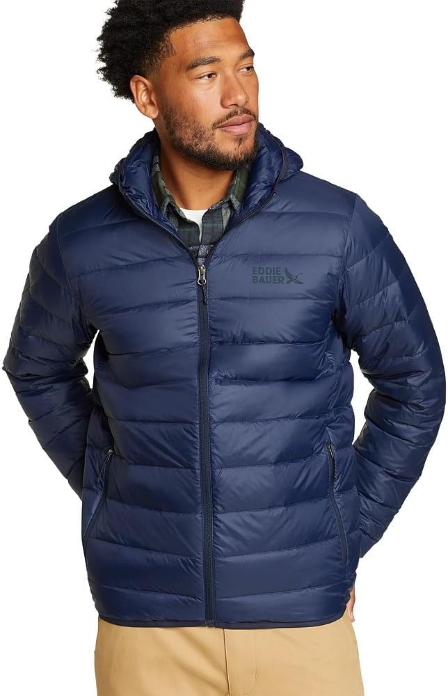 Eddie Bauer Men's CirrusLite Hooded Down Jacket for Warmth