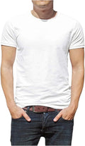 Classic Men's Cotton Crew Neck Undershirts - Multi Pack Options